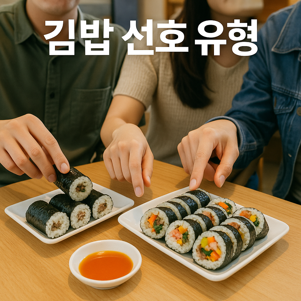 김밥 선호 유형 Insights