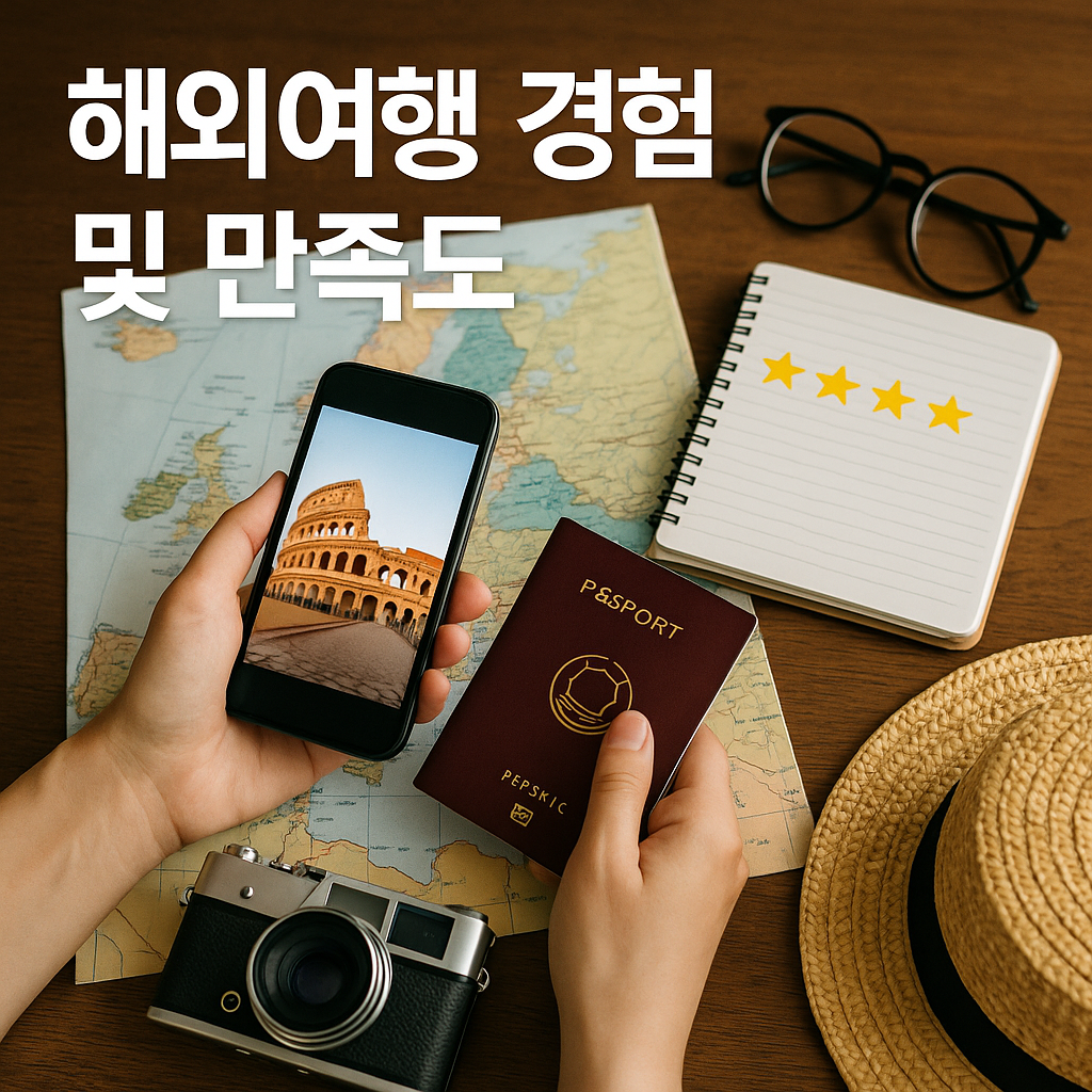 해외여행 경험 및 만족도 Insights