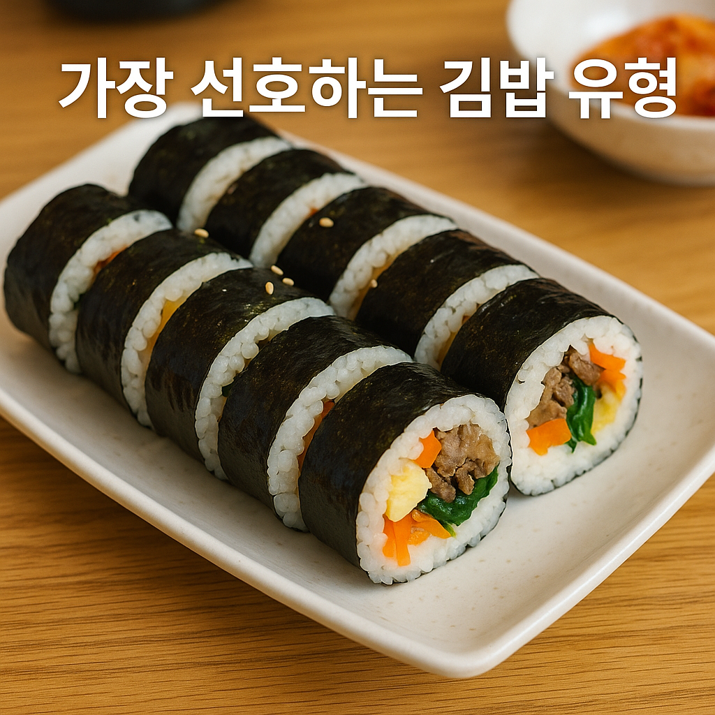 가장 선호하는 김밥 유형 Insights